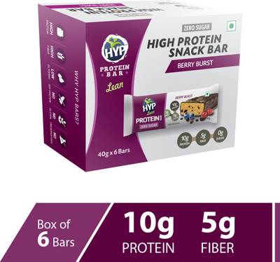 HYP Berry Burst (Box of 6 Bars) Protein Bars