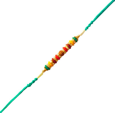 Dms Retail Rudraksh Rakhisc Assorted Rakhi  Set(1 Rakhi)