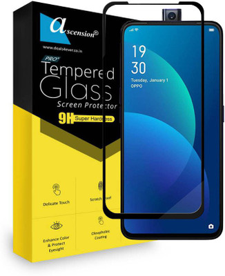 Ascension Edge To Edge Tempered Glass for OPPO F11 Pro, OPPO K3, Realme X(Pack of 1)