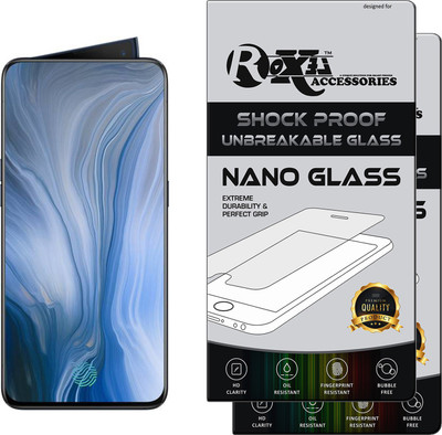 Roxel Nano Glass for OPPO Reno 10x Zoom (Jet Black, 256 GB)(Pack of 2)