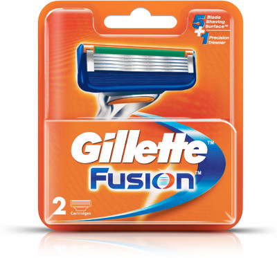 Gillette Fusion Cartridges  (Pack of 2) Rs 250 at Flipkart