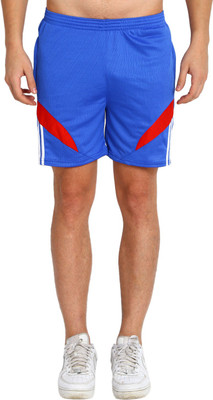 OORA Solid, Mesh Men Blue Sports Shorts, Running Shorts, Night Shorts