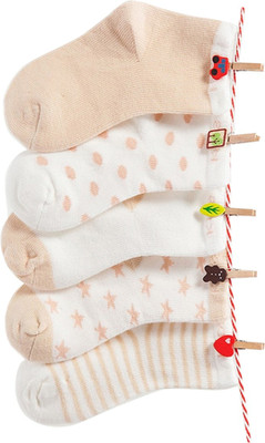 Nema Baby Boys & Baby Girls Polka Print Ankle Length(Pack of 5)