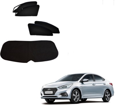 KOZDIKO Side Window, Rear Window Sun Shade For Hyundai Verna(Black)