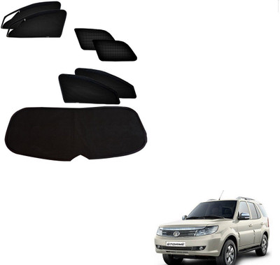 KOZDIKO Side Window, Rear Window Sun Shade For Tata Safari Storme(Black)