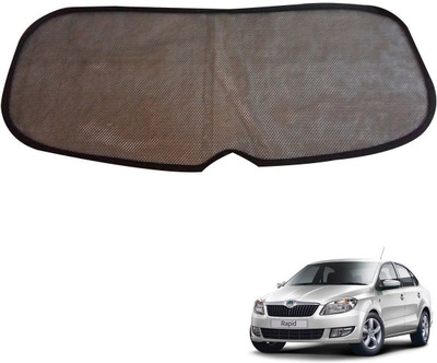 AuTO ADDiCT Rear Window Sun Shade For Skoda Rapid(Black)