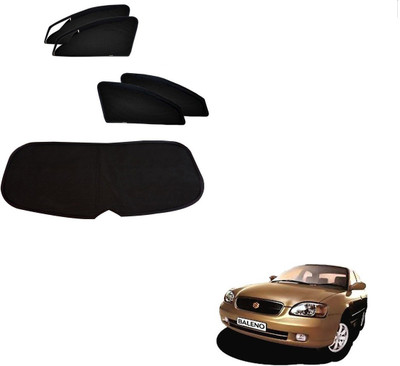 AuTO ADDiCT Side Window, Rear Window Sun Shade For Maruti Suzuki Baleno(Black)