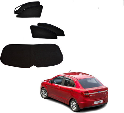 AuTO ADDiCT Side Window, Rear Window Sun Shade For Ford Aspire(Black)