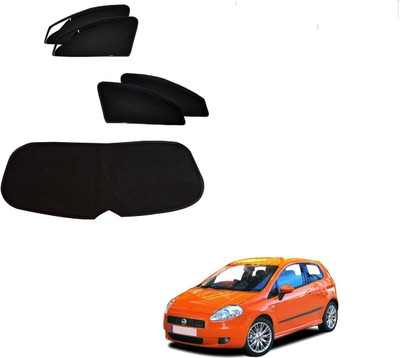 KOZDIKO Side Window, Rear Window Sun Shade For Fiat Grand Punto(Black)