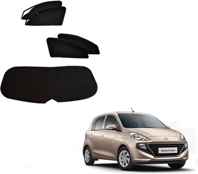 KOZDIKO Side Window, Rear Window Sun Shade For Hyundai Santro(Black)