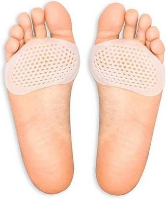 Sales Hub Gel ped Half Heel Socks Foot protector pain relief For Anti-Crack Foot Support Heel Support(Orange)
