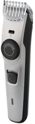 NHT Prime series 1096/KM-7507 USB Rechargeable Trimmer 60 min  Runtime 20 Length Settings(Silver)