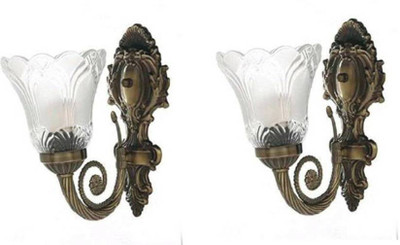 R S TRADERS LIGHTINGS Wallchiere Wall Lamp Without Bulb(Pack of 2)