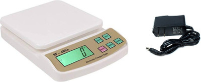 MOBONE SF 400A 10Kg Digital Electronic Kitchen Scale with Tare Function With Charger Weighing Scale(White)
