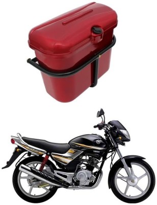 Biking Hub Luggage Box Red Plastic Motorbike Saddlebag