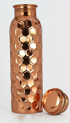 Dhruv Copper Bottle Leakproof 1000ML Pack of 1 - B07CND8V3C 1000 ml Bottle(Pack of 1, Brown, Copper)