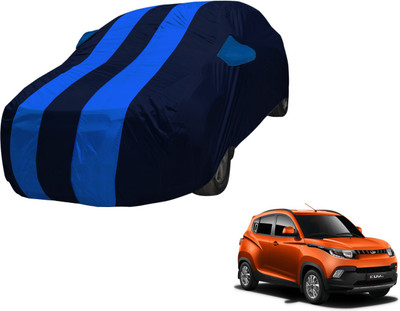 Amanzo Car Cover For Mahindra KUV100 (With Mirror Pockets)(Blue, Blue)