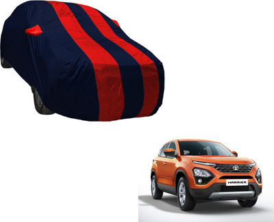 Amanzo Car Cover For Tata Harrier (With Mirror Pockets)(Black, Red)