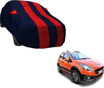 Auto Hub Car Cover For Fiat Avventura (With Mirror Pockets)(Blue, Red)