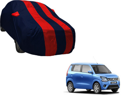 Amanzo Car Cover For Maruti Suzuki WagonR Stingray (With Mirror Pockets)(Black, Red)