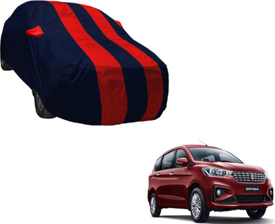 Amanzo Car Cover For Maruti Suzuki Ertiga (With Mirror Pockets)(Black, Red)