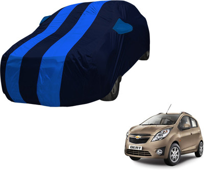 Amanzo Car Cover For Chevrolet Beat (With Mirror Pockets)(Blue)