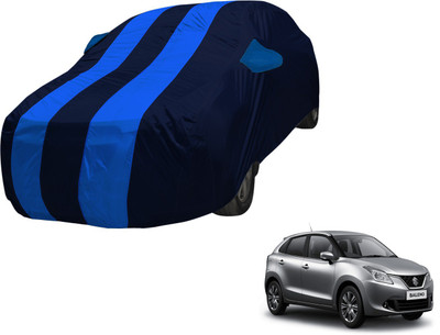 Amanzo Car Cover For Maruti Suzuki Baleno (With Mirror Pockets)(Blue, Blue)