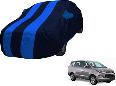 Amanzo Car Cover For Toyota Innova Crysta (With Mirror Pockets)(Blue, Blue)