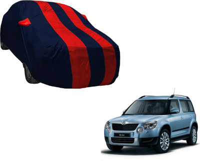 Auto Hub Car Cover For Skoda Yeti (With Mirror Pockets)(Multicolor)