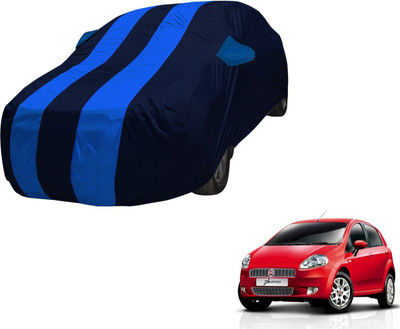 Auto Hub Car Cover For Fiat Punto (With Mirror Pockets)(Blue, Blue)