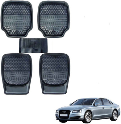 AuTO ADDiCT Rubber, PVC Standard Mat For  Audi A8(Black)