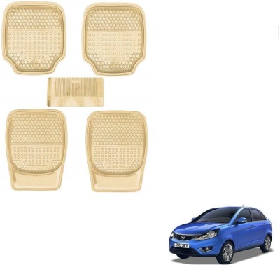 AuTO ADDiCT Rubber, PVC Standard Mat For  Tata Zest(Beige)