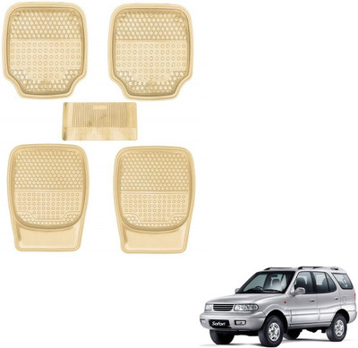 AuTO ADDiCT Rubber, PVC Standard Mat For  Tata Safari Dicor(Beige)