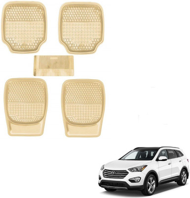 AuTO ADDiCT Rubber, PVC Standard Mat For  Hyundai SantaFe(Beige)