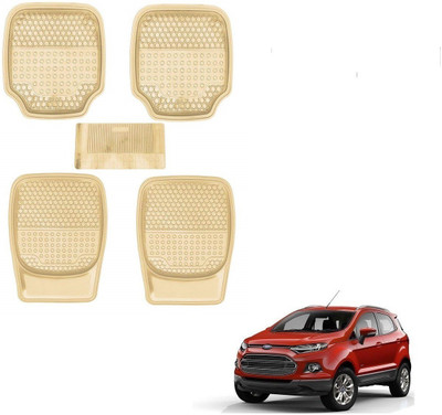 AuTO ADDiCT Rubber, PVC Standard Mat For  Ford Ecosport(Beige)