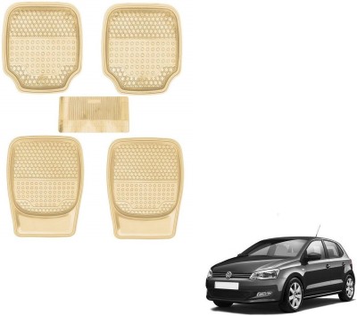 AuTO ADDiCT Rubber, PVC Standard Mat For  Volkswagen Polo(Beige)