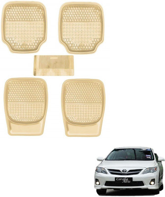 AuTO ADDiCT Rubber, PVC Standard Mat For  Toyota Corolla Altis(Beige)