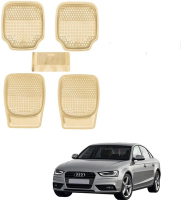 AuTO ADDiCT Rubber, PVC Standard Mat For  Audi A4(Beige)