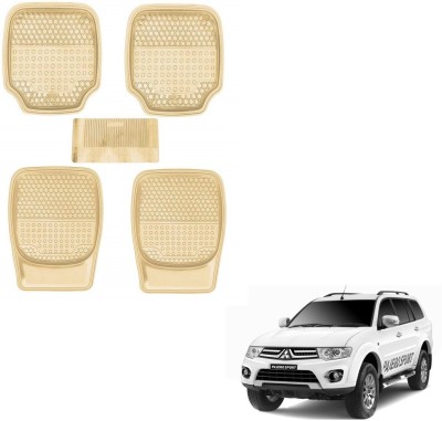 AuTO ADDiCT Rubber, PVC Standard Mat For  Mitsubishi Pajero Sport(Beige)