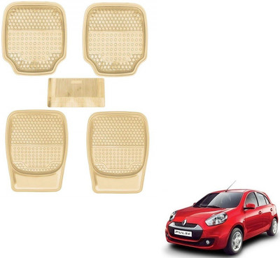 AuTO ADDiCT Rubber, PVC Standard Mat For  Renault Pulse(Beige)