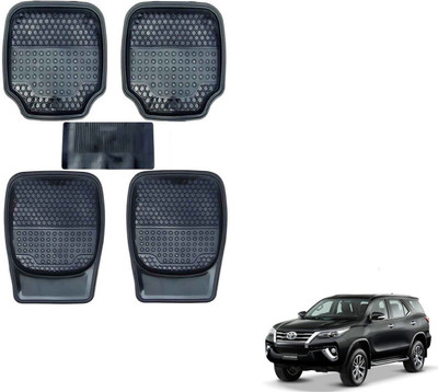 AuTO ADDiCT Rubber, PVC Standard Mat For  Toyota New Fortuner(Black)
