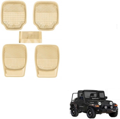 AuTO ADDiCT Rubber, PVC Standard Mat For  Mahindra Thar(Beige)