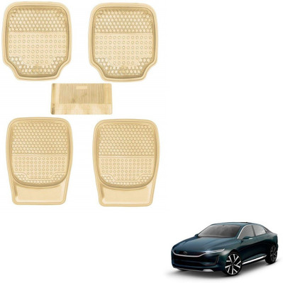 AuTO ADDiCT Rubber, PVC Standard Mat For  Tata Universal For Car(Beige)