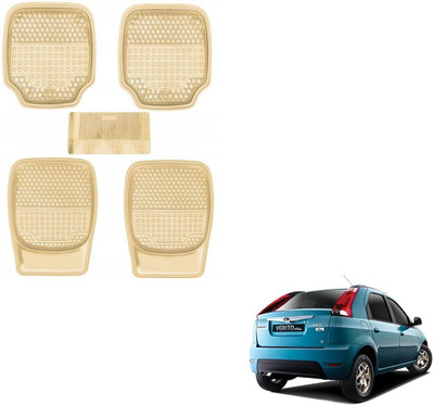 AuTO ADDiCT Rubber, PVC Standard Mat For  Mahindra Verito Vibe(Beige)