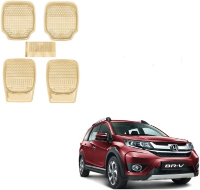 AuTO ADDiCT Rubber, PVC Standard Mat For  Honda BRV(Beige)