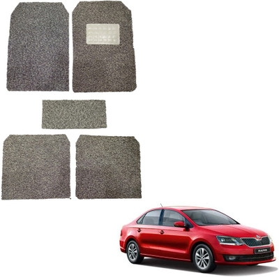 Oshotto Rubber, Plastic Standard Mat For  Skoda Rapid(Grey)