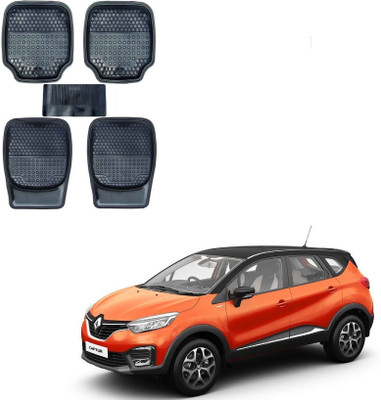 AuTO ADDiCT Rubber, PVC Standard Mat For  Renault Touareg(Black)