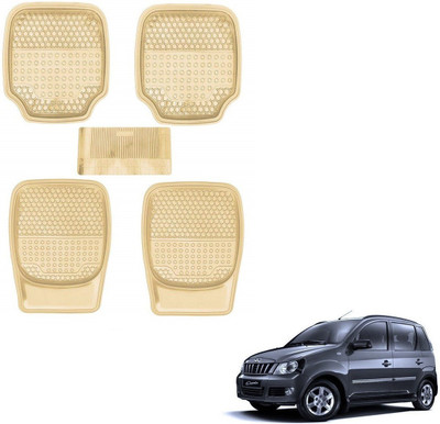 AuTO ADDiCT Rubber, PVC Standard Mat For  Mahindra Quanto(Beige)