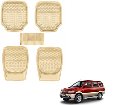 AuTO ADDiCT Rubber, PVC Standard Mat For  Chevrolet Tavera(Beige)