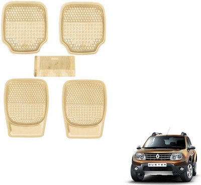 AuTO ADDiCT Rubber, PVC Standard Mat For  Renault Duster(Beige)